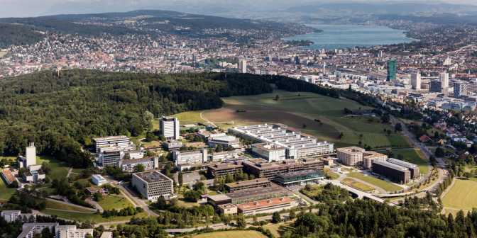 Enlarged view: Campus Hönggerberg with the city of Zurich in the background